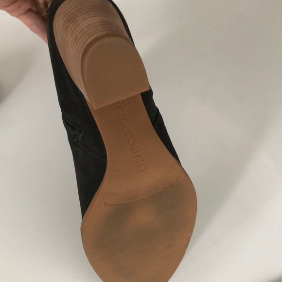 Franco Sarto Black booties with brown heel - Picture 4 of 4